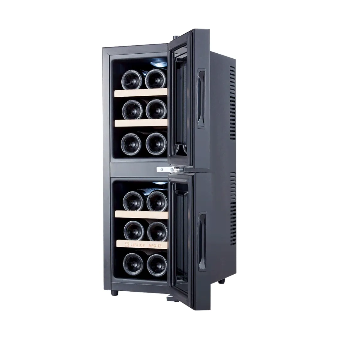 Отдельностоящий винный шкаф Libhof APD-12 black-3