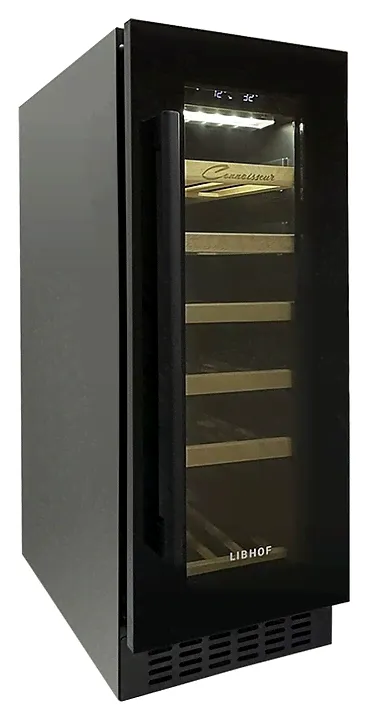 Винный шкаф Libhof Connoisseur CX-19, встраиваемый, черный-0