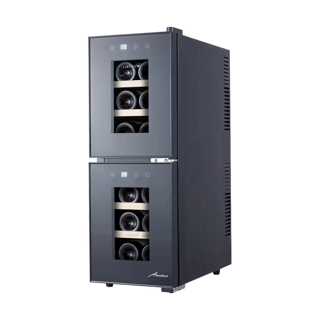 Отдельностоящий винный шкаф Libhof APD-12 black-4